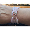 Crocheted Wrist Band - Peach