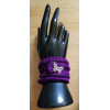 Crocheted Wrist Band - Purple 1