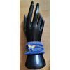 Crocheted Wrist Band - Denim Blue