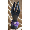 Crocheted Wrist Band - Purple 2