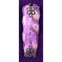 Felted Wrist Band - Purple