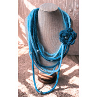 Neck Warmer - Teal Treat, blue