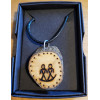 Necklace - Wood-burned 'Brothers'