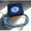 Macrame Woven Bracelet in Blue, 1