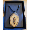 Necklace - Wood-burned Feather